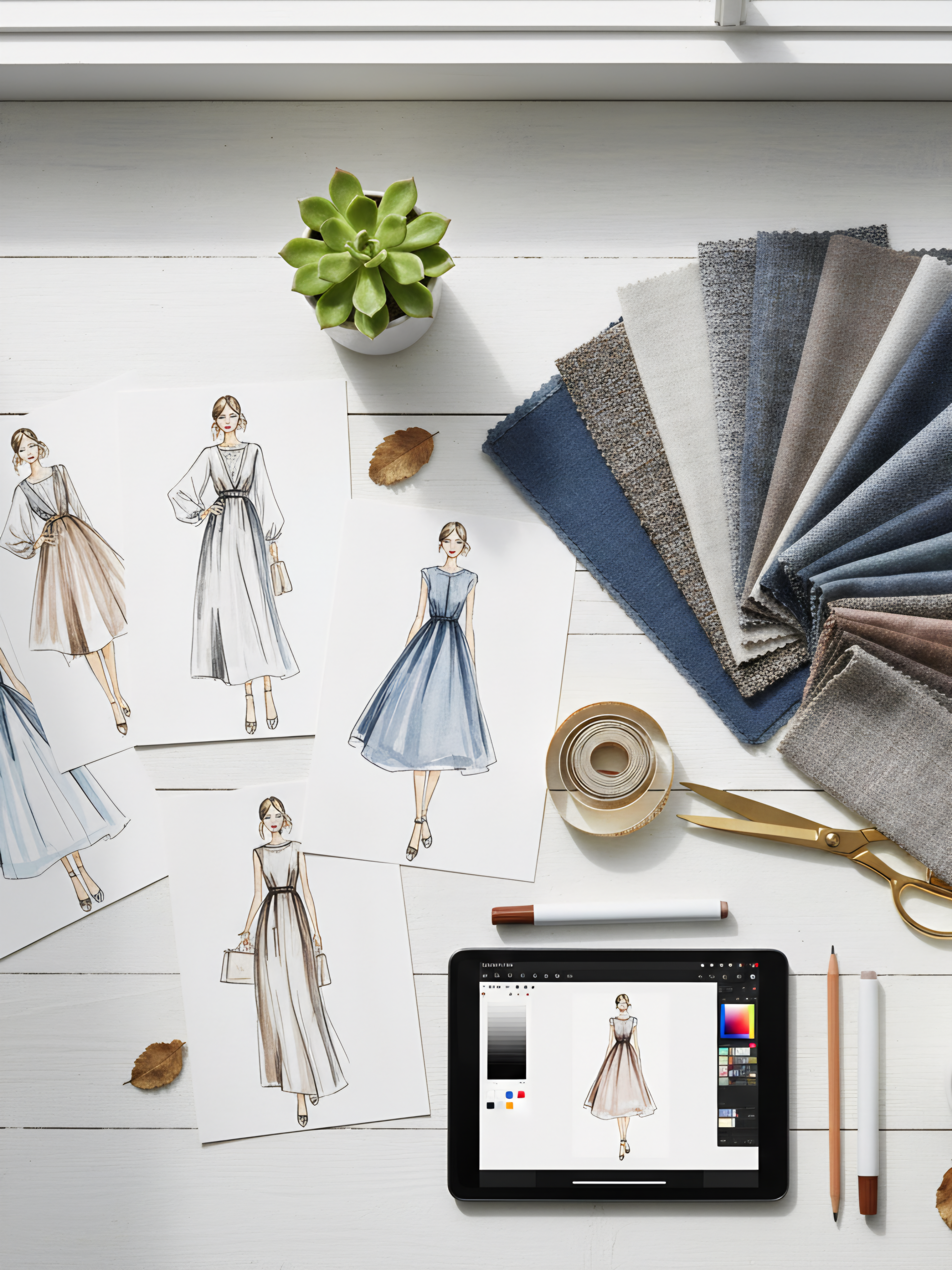 Design Process Flat Lay